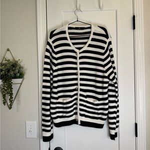 Illusory Navy/White Stripe Lady Sweater